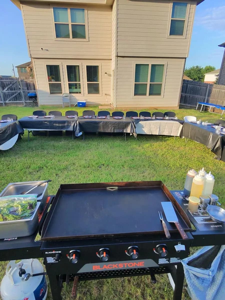 Private hibachi chef catering an event in Phoenix, Arizona