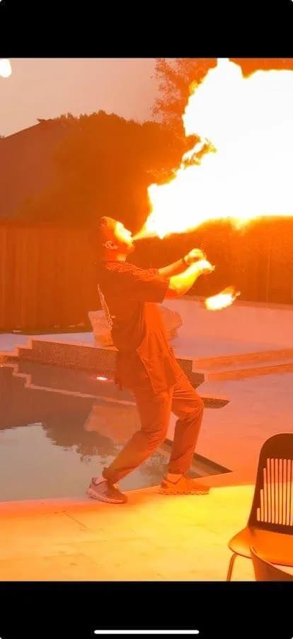 Private hibachi chef catering an event in Scottsdale, Arizona