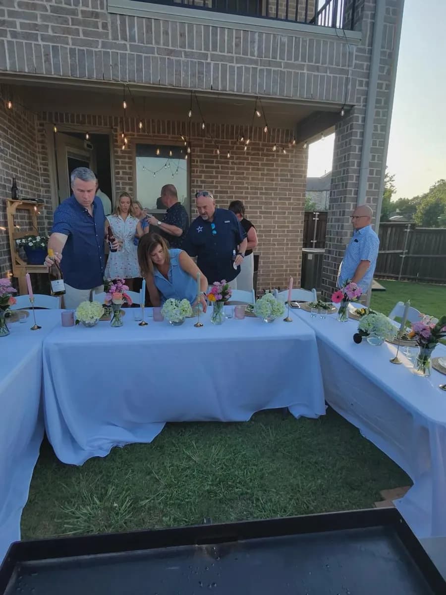 Private hibachi chef catering an event in Tempe, Arizona