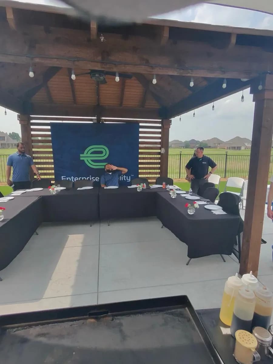 Private hibachi chef catering an event in Gilbert, Arizona