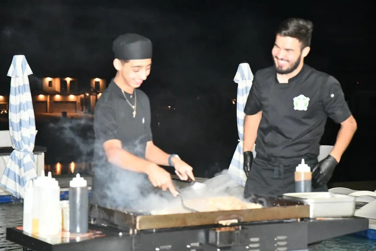 Private hibachi chef catering an event in The Bronx, New York